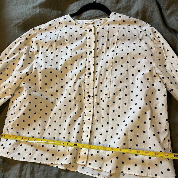 Dotted Buttoned Blouse (Studio Clip, Japan) - Picture 5 of 7